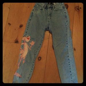 pull and bear pink panther jeans